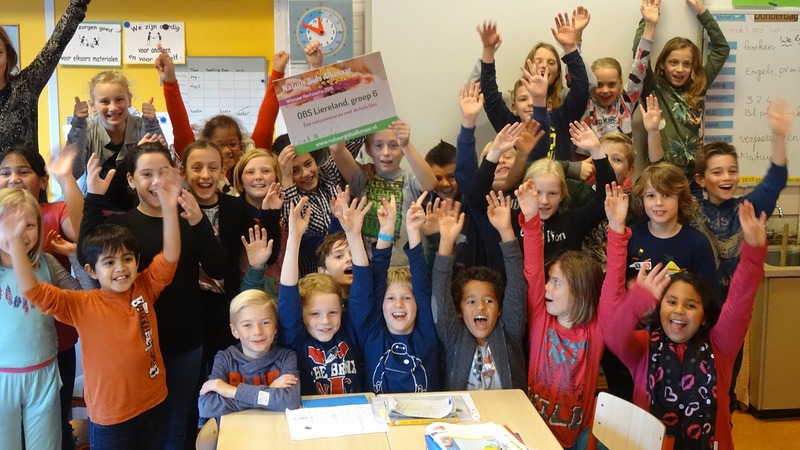 Groep 6 van OBS Liereland winnaar excursie bij herfstactie van Natuur Gids Alkmaar