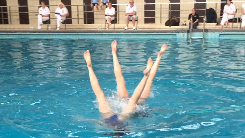 DAW behaalt podium op de Brussels Open Masters synchroonzwemmen