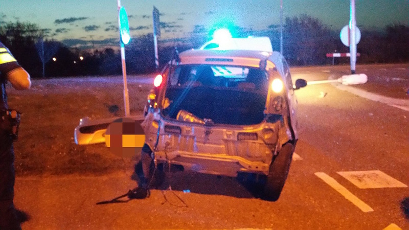 Achtervolging met gestolen voertuig eindigt in crash