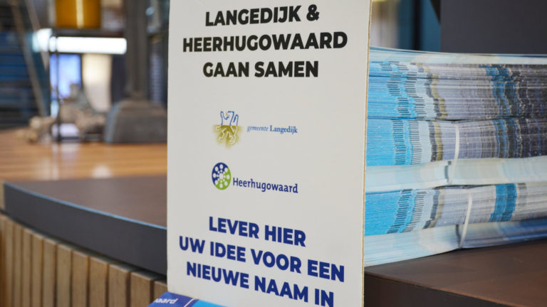 Al 2.400 inzendingen voor naam fusiegemeente, vandaag laatste dag