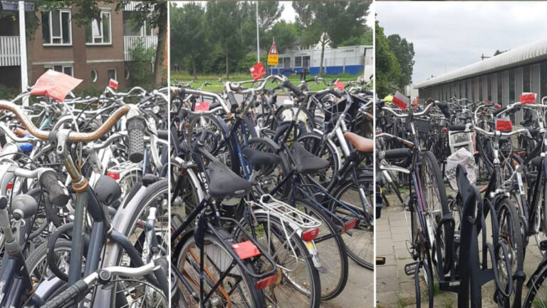 Fietswrakken bij Station Alkmaar Noord over twee weken weg