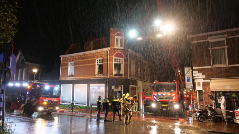 Gewonde bij brand aan Stationsstraat in Alkmaar