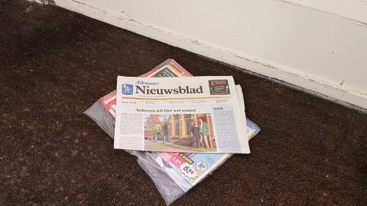 Een ‘nee’ voor ongevraagd reclamedrukwerk met ja/ja-sticker voor bewoners Heiloo