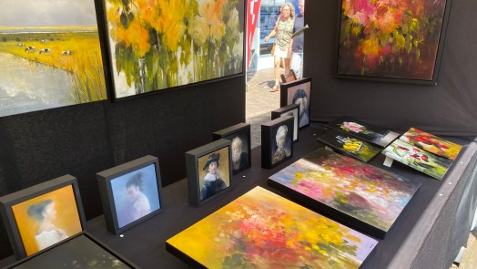 Kunstmarkt in het hartje van Schoorl tijdens Hemelvaartsdag