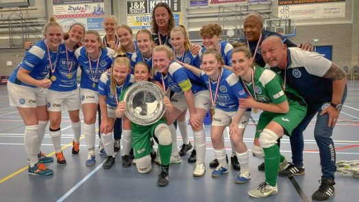 Eerste landstitel ooit voor zaalvoetbalsters FC Marlène