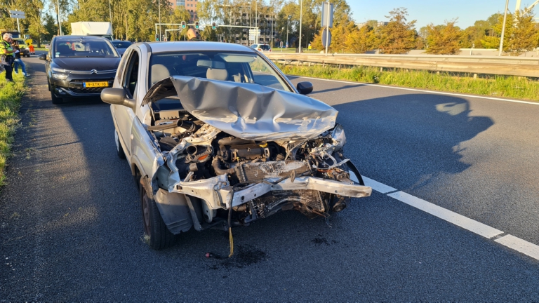 Frontale botsing op A9: bestuurder meegenomen naar politiebureau