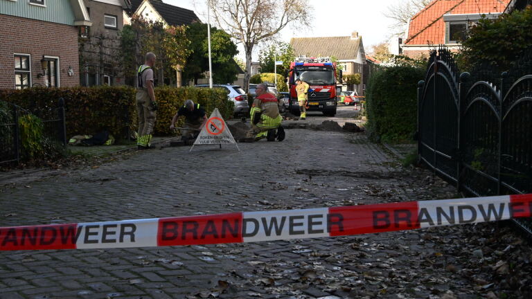 Groot gaslek in Akersloot: deel Kerklaan ontruimd na glasvezelwerkzaamheden