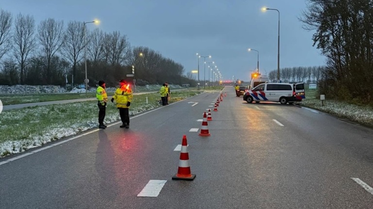 Meerdere aanhoudingen tijdens vroege verkeerscontrole op N245