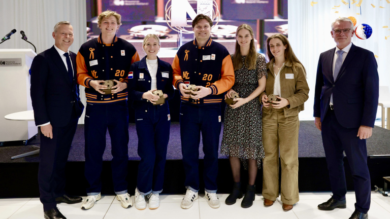 Noord-Hollandse bobsleeërs Dave en Timme gehuldigd in Provinciehuis