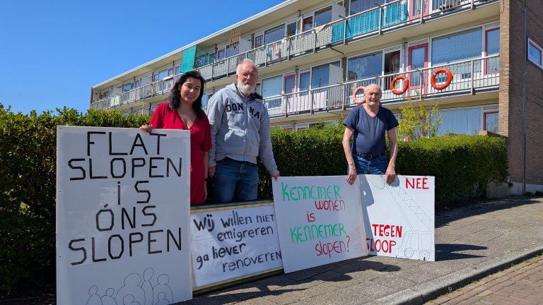 Bewoners Dorus Rijkersflat vrezen sloop van hun geliefde flat: “Ik had nooit problemen met mijn hart”