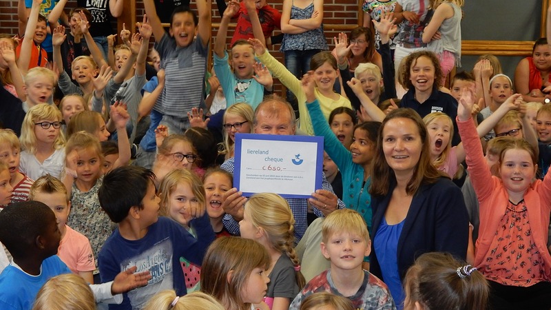 Leerlingen van basisschool Liereland zamelen geld in voor Jeugdsport- en cultuurfonds Alkmaar