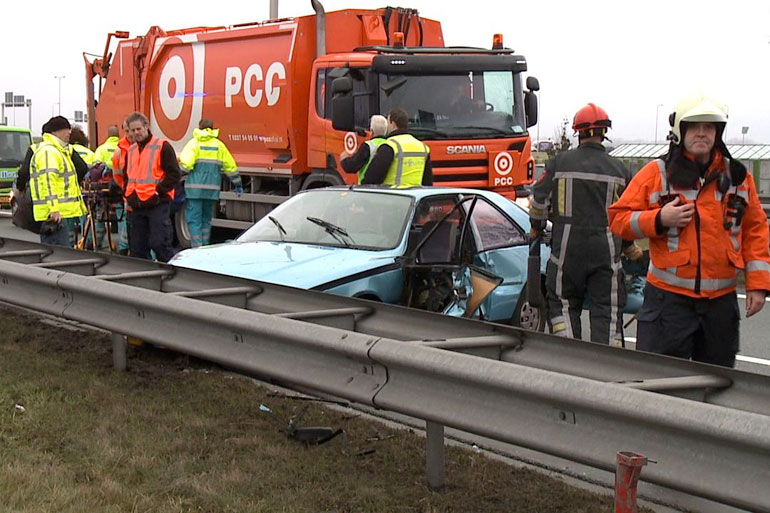 wat er over is van de Renault Fuego